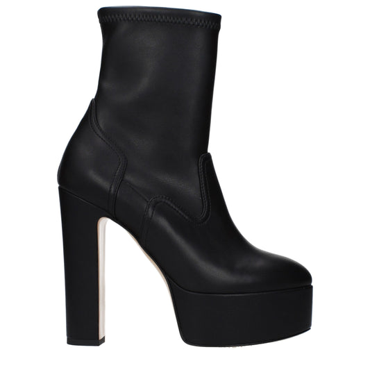 Casadei Black Leather Ankle Boots - Qutton