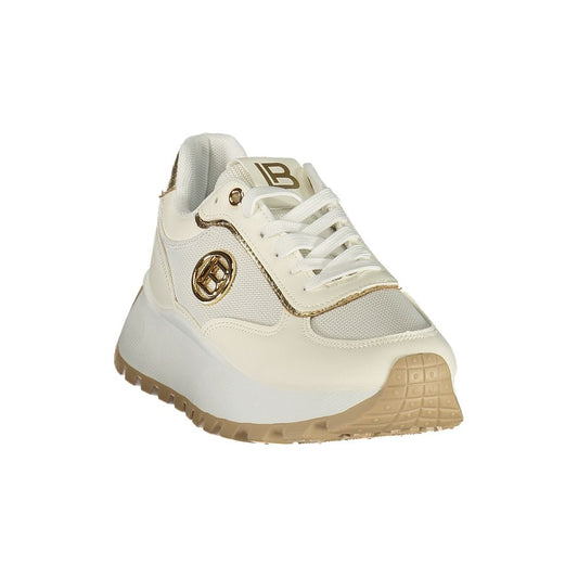 Laura Biagiotti White Polyurethane Women Sneaker