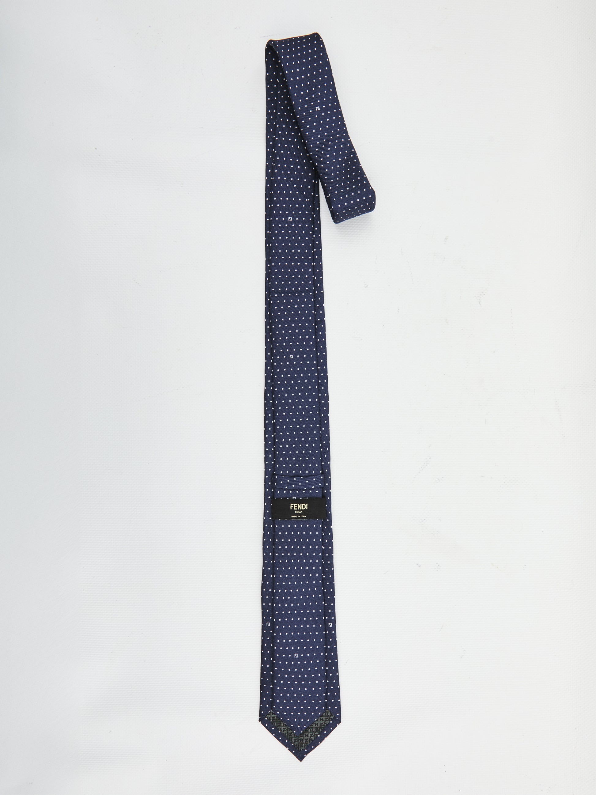 Blue silk tie