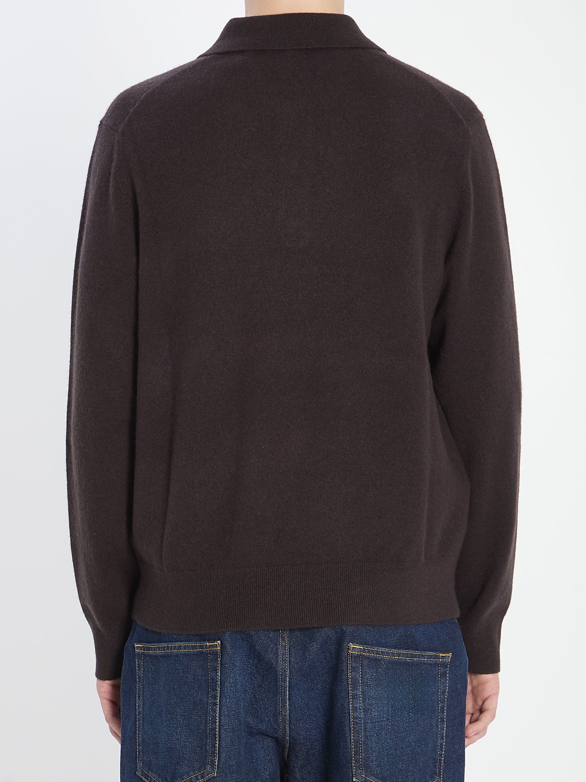 Polo in cashmere blend