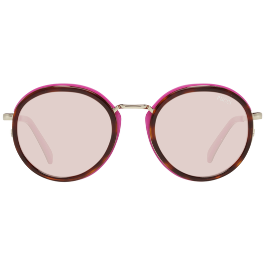Emilio Pucci Brown Metal & Plastic Sunglasses
