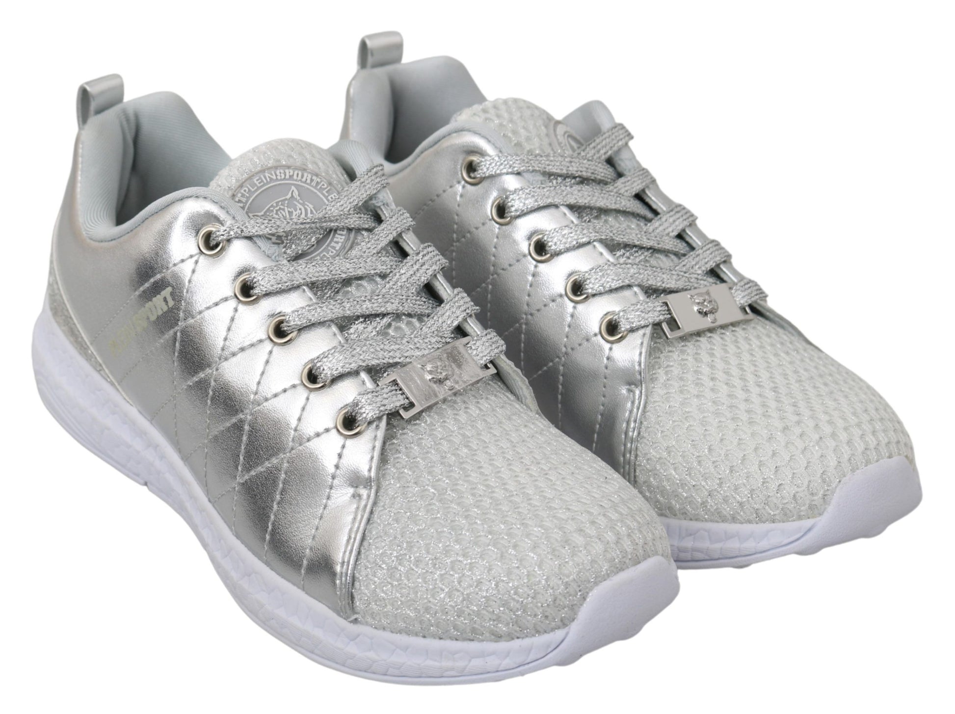 Philipp Plein Gisella Silver Polyester Sneakers Shoes - Qutton