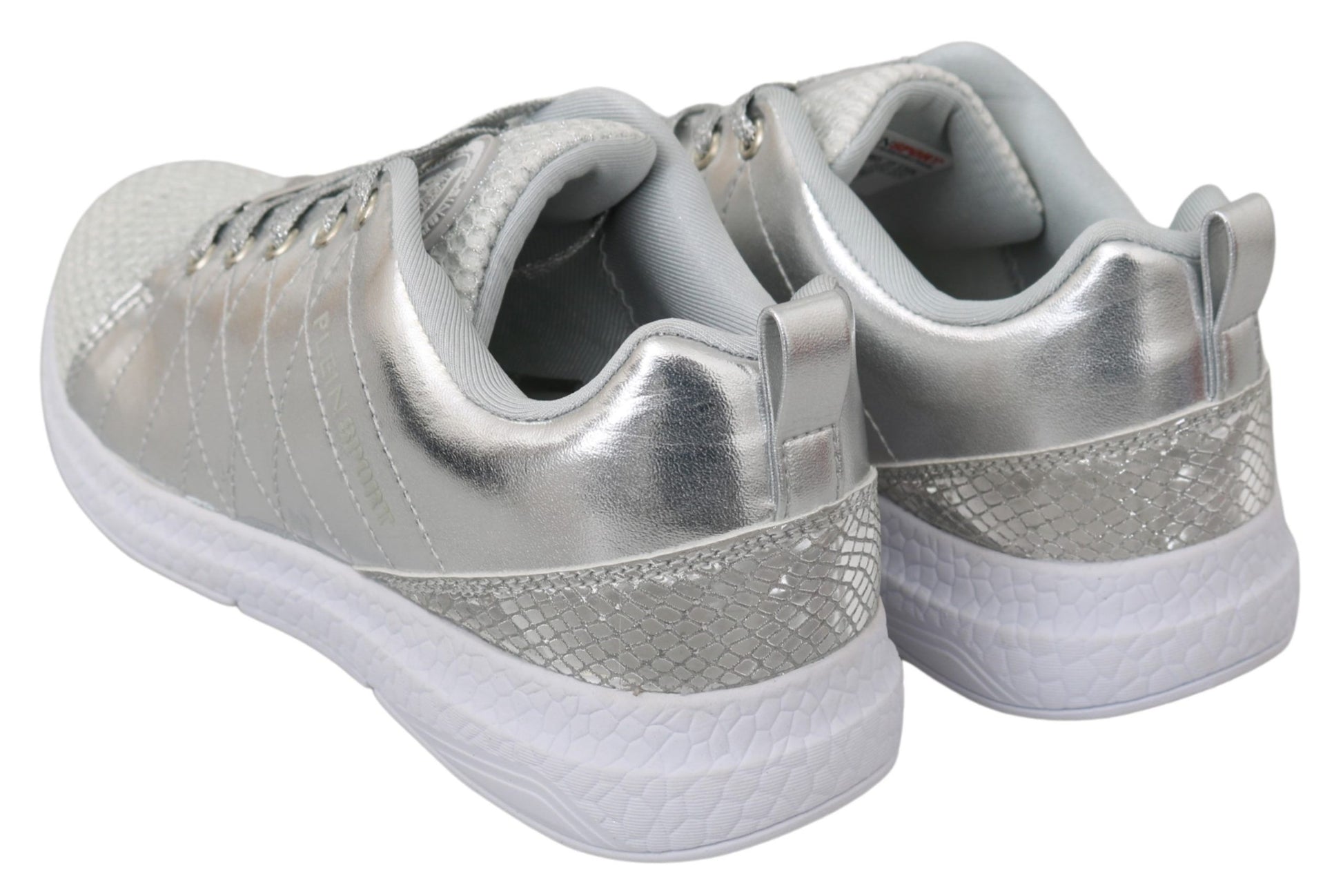 Philipp Plein Gisella Silver Polyester Sneakers Shoes - Qutton