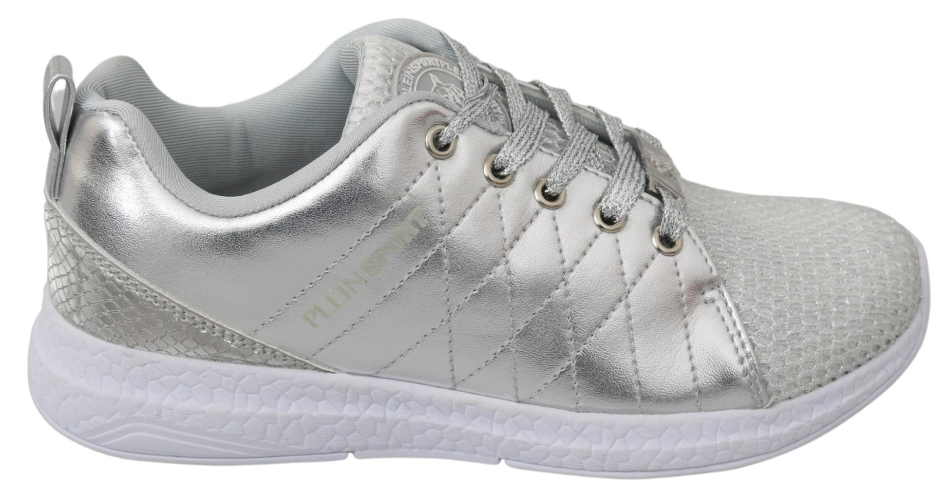 Philipp Plein Gisella Silver Polyester Sneakers Shoes - Qutton