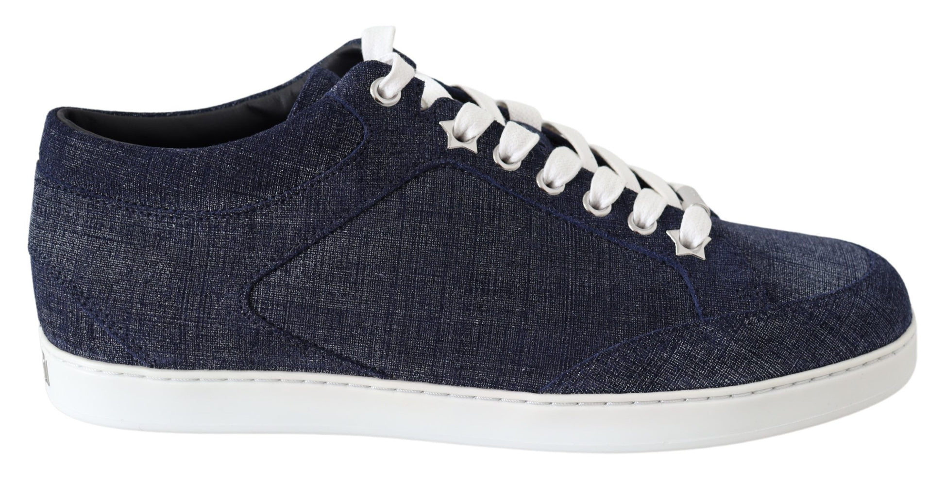 Jimmy Choo Chic Slip-On Blue Denim Suede Sneakers - Qutton