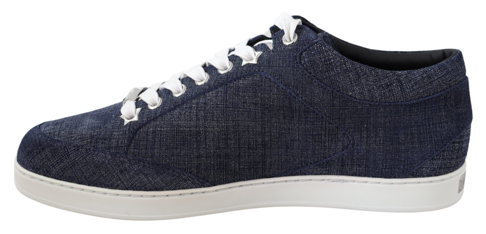 Jimmy Choo Chic Slip-On Blue Denim Suede Sneakers - Qutton