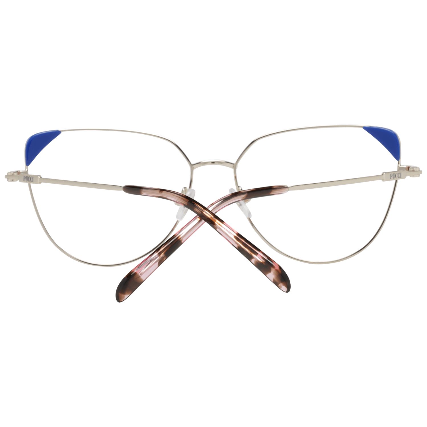 Emilio Pucci Gold Metal & Plastic Glasses (Frames) - Qutton