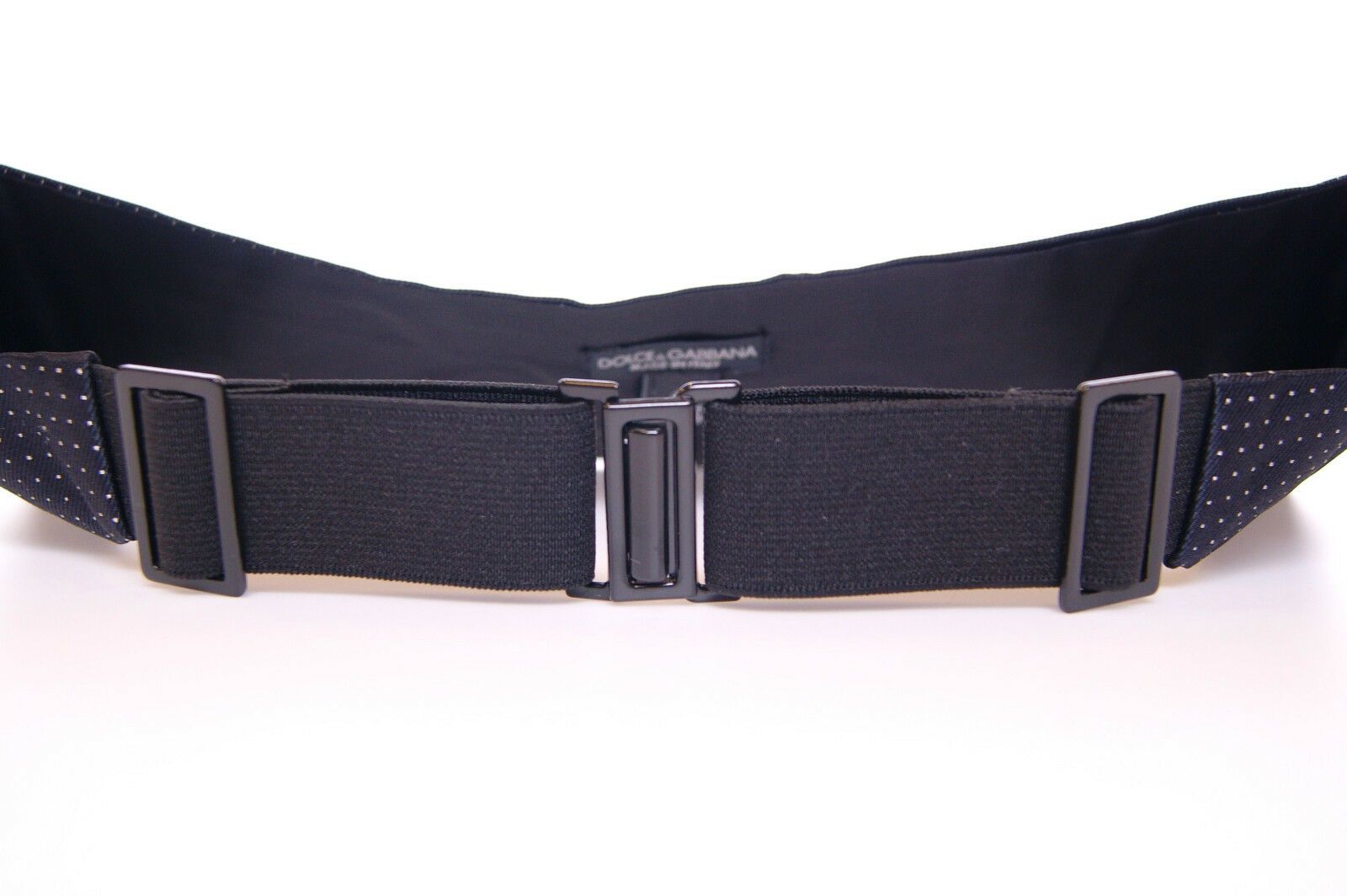 Dolce & Gabbana Blue Waist Smoking Tuxedo Cummerbund Belt