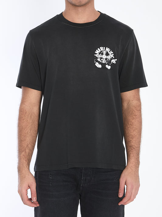 Amiri Music Record t-shirt casual shortsleeves