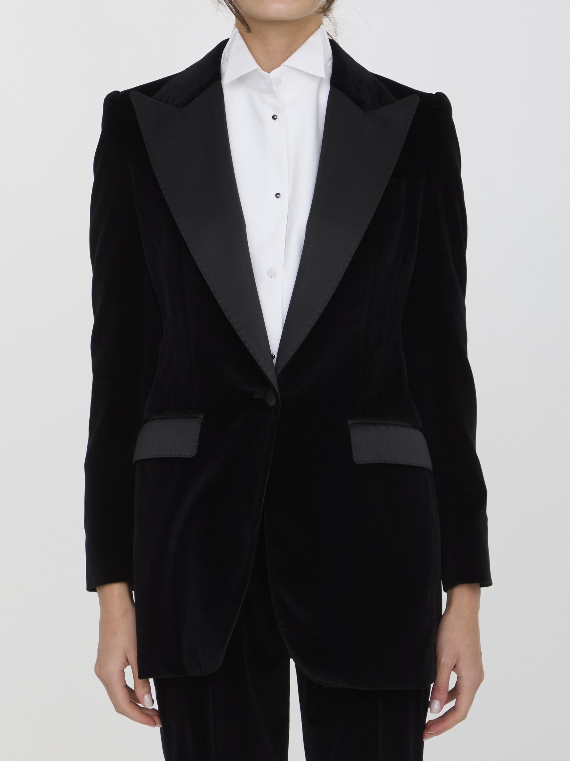 Velvet tuxedo jacket