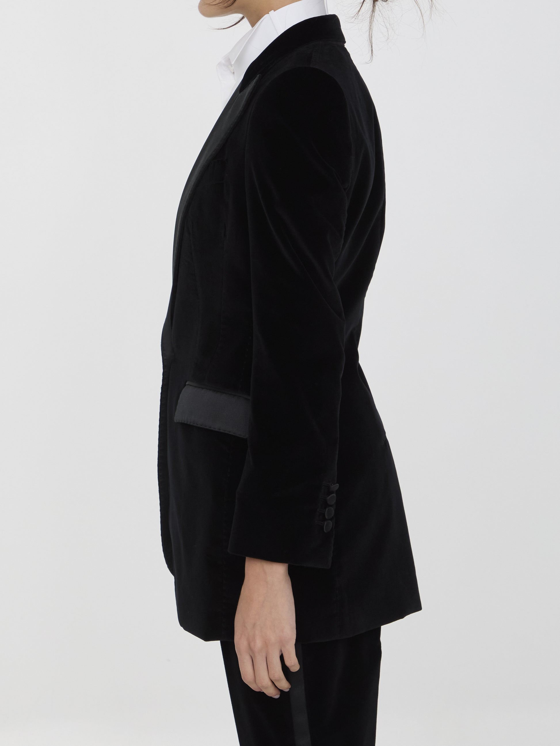 Velvet tuxedo jacket