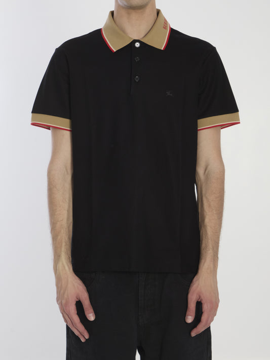 Piqué cotton polo shirt