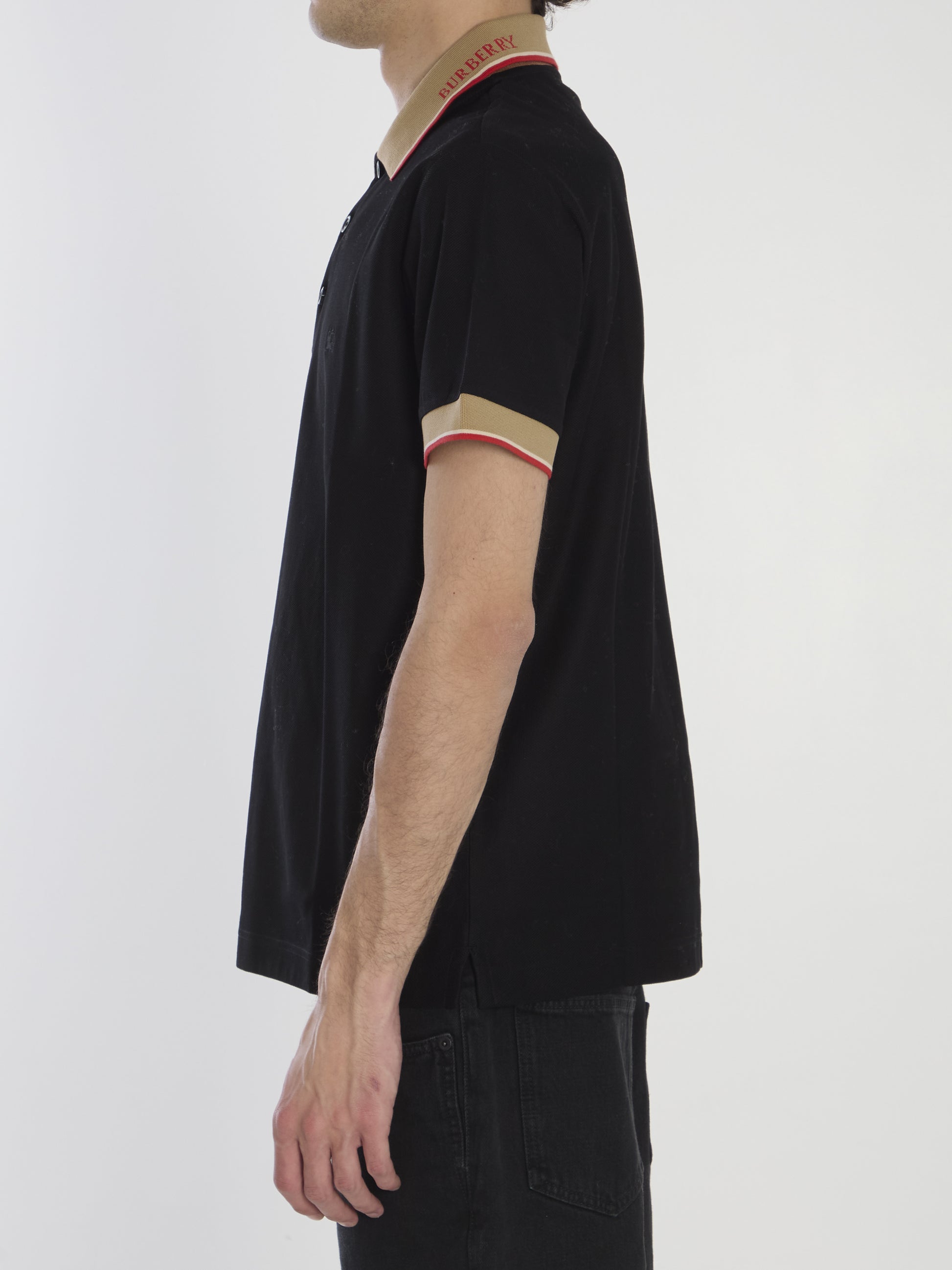 Piqué cotton polo shirt