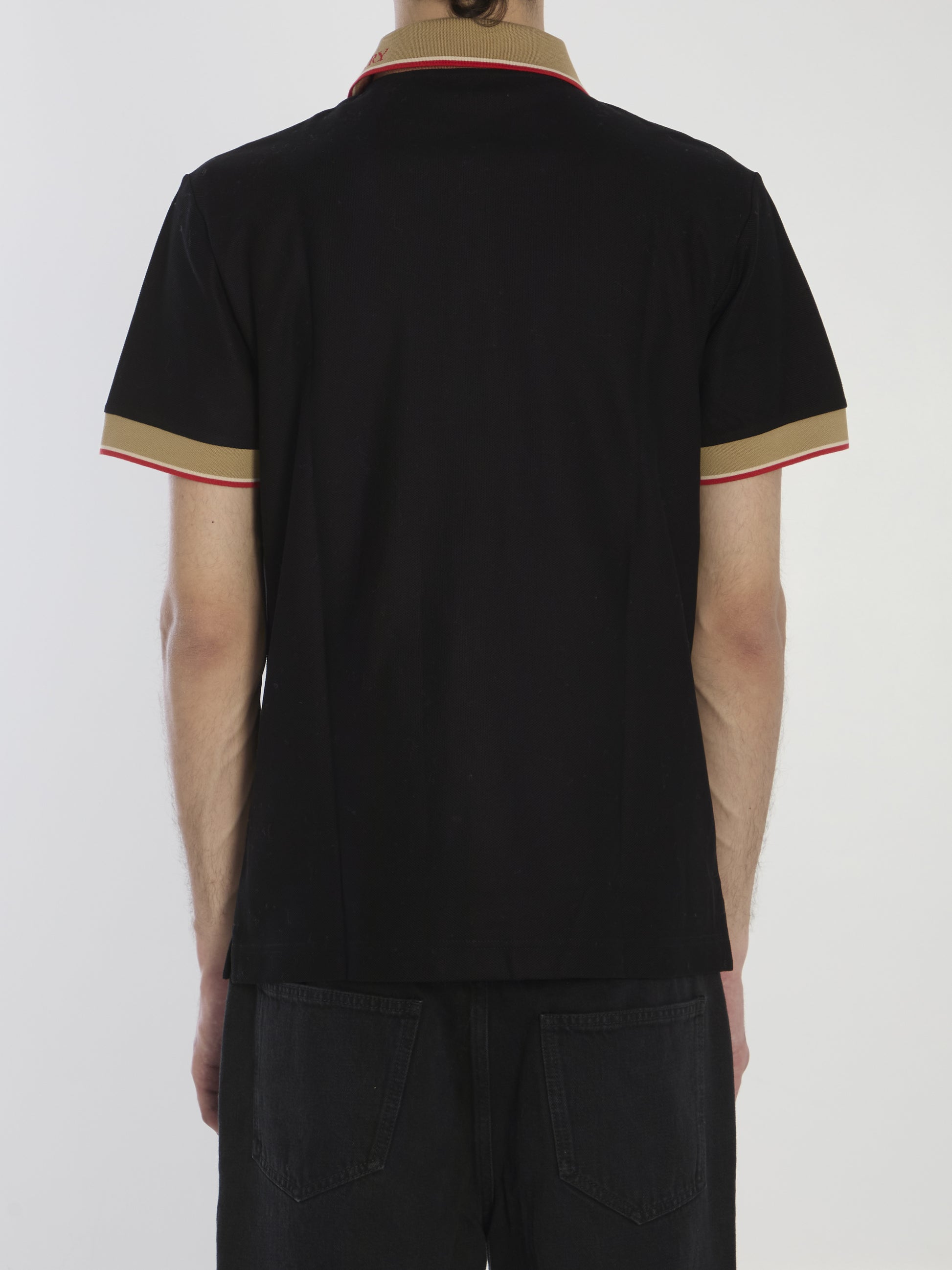 Piqué cotton polo shirt