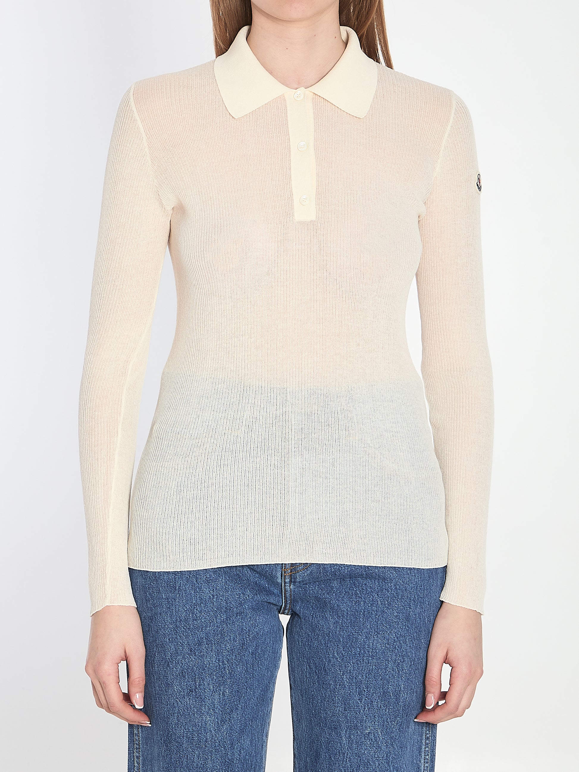 Long-sleeve polo shirt