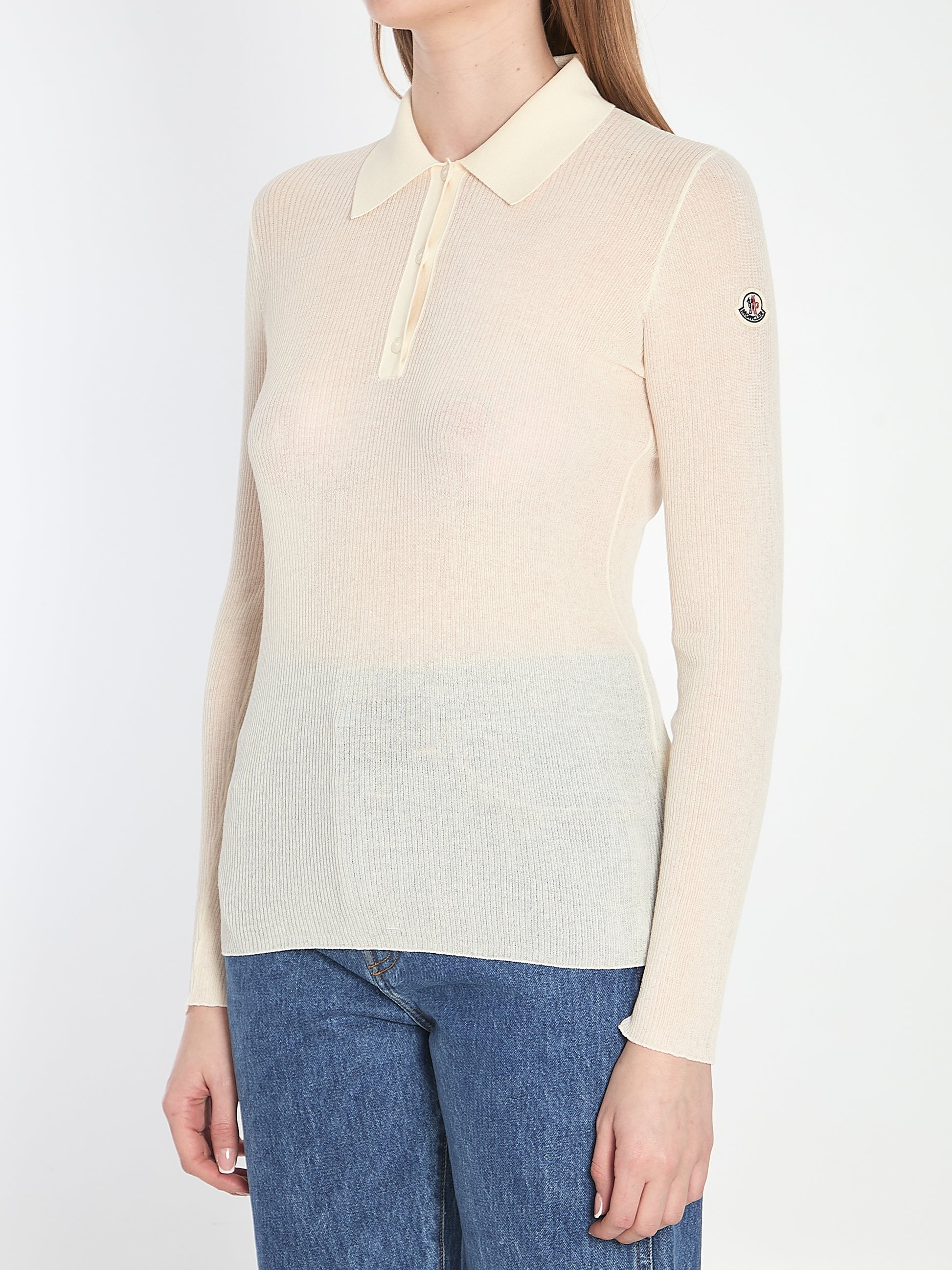 Long-sleeve polo shirt