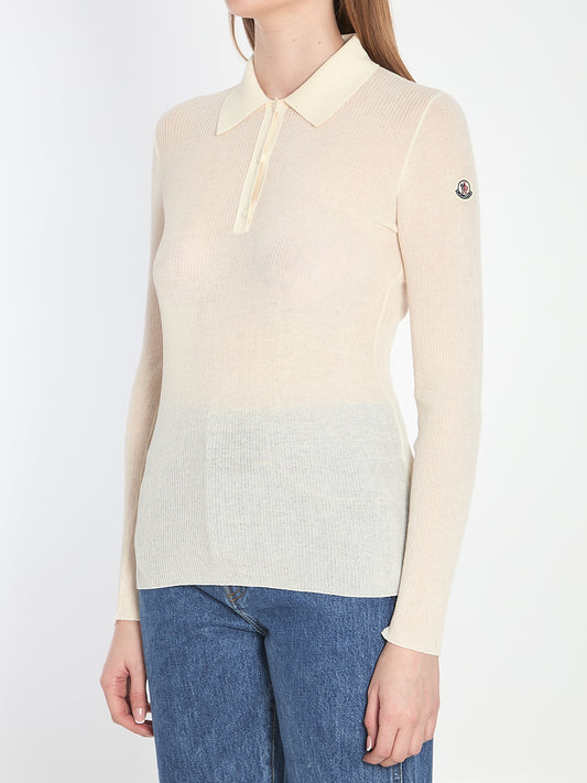 Long-sleeve polo shirt