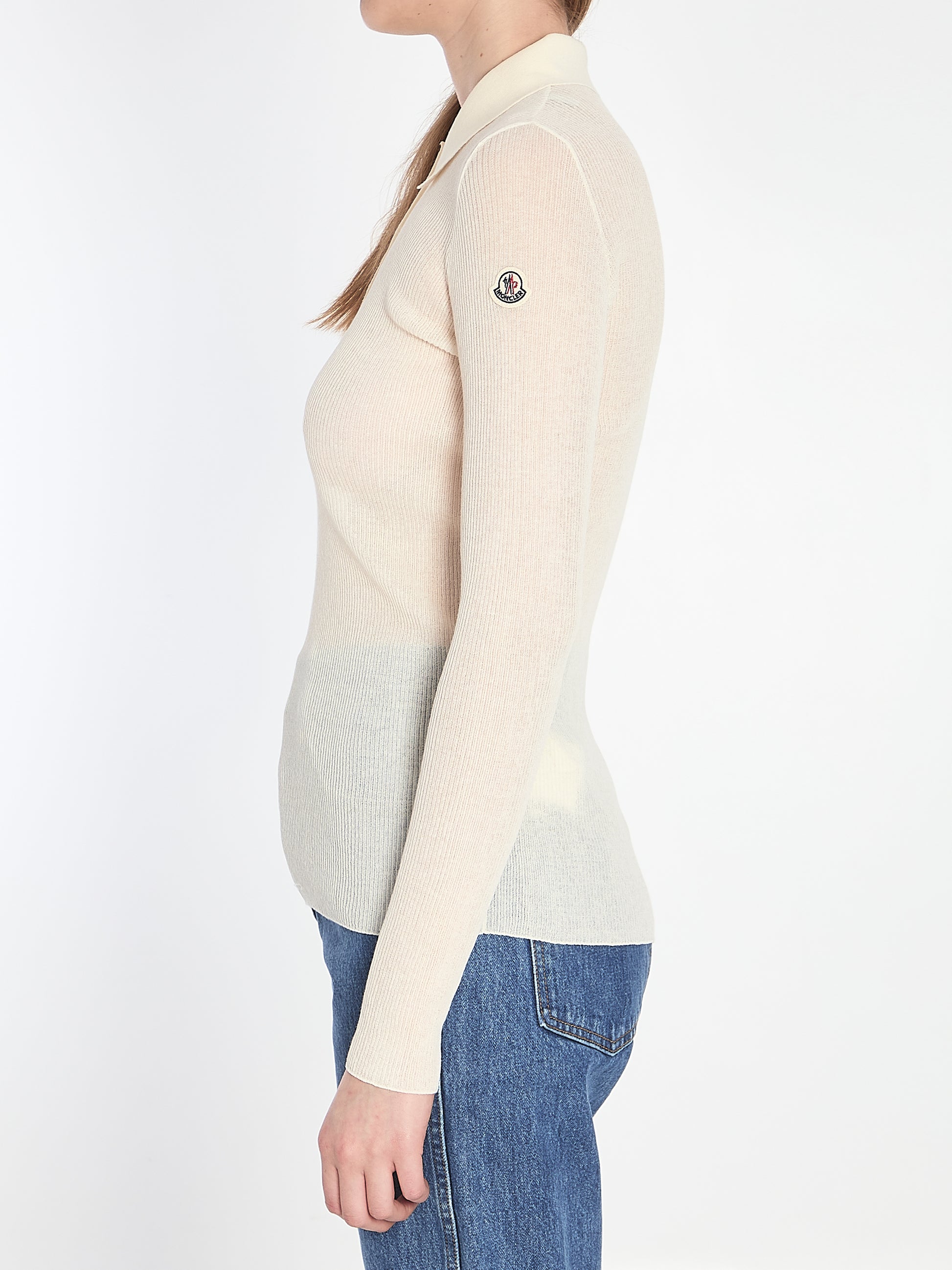 Long-sleeve polo shirt