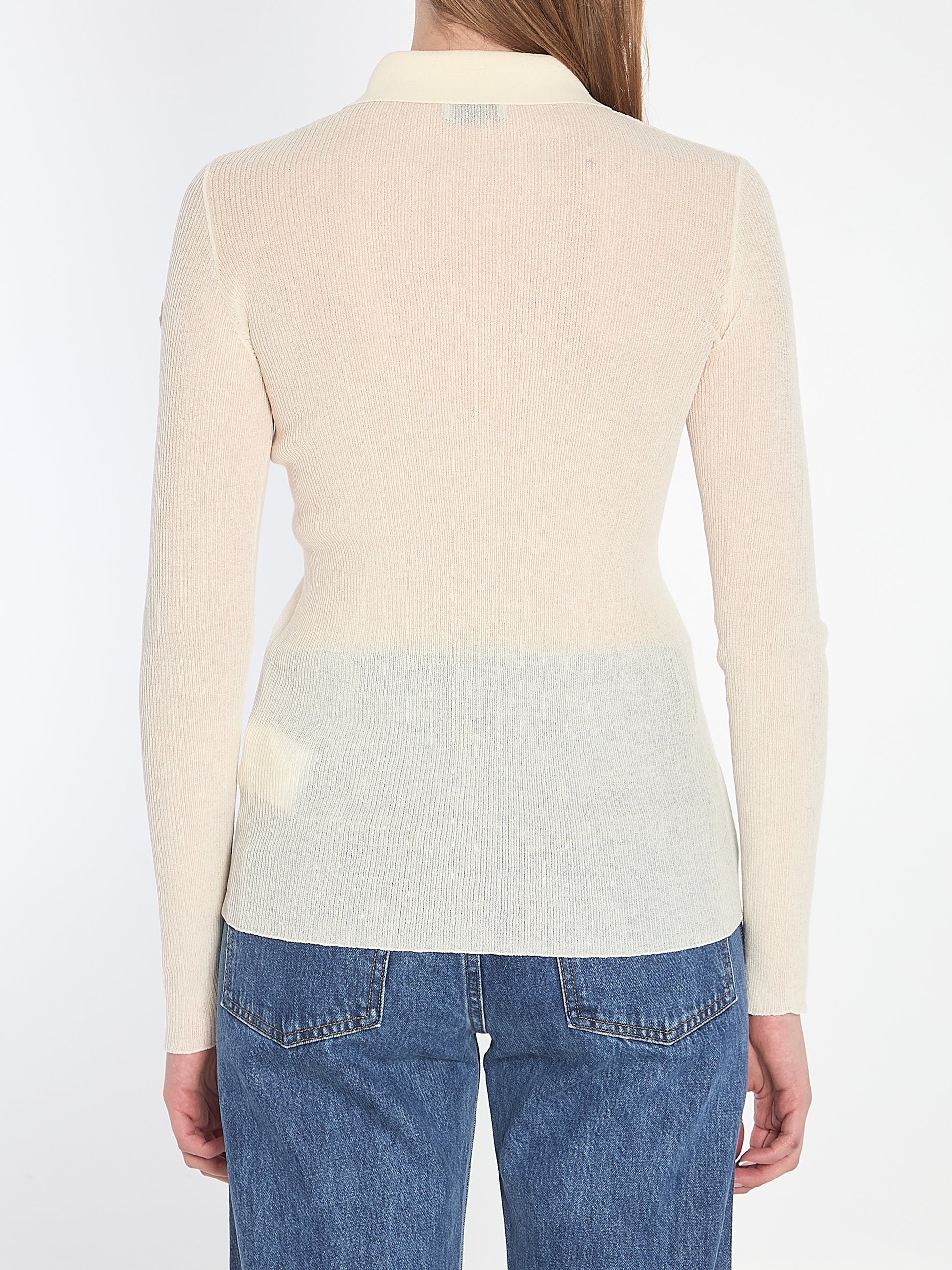 Long-sleeve polo shirt