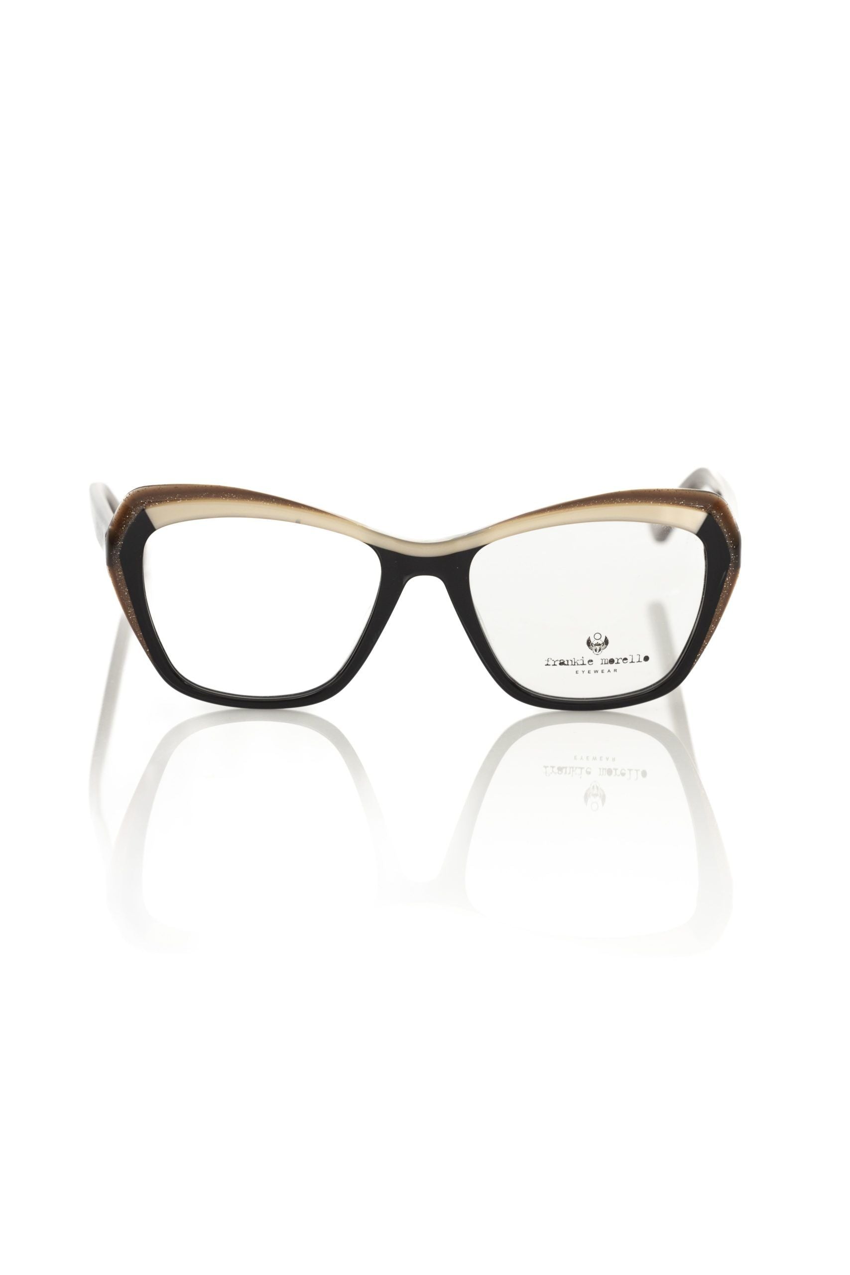 Frankie Morello Black Acetate Women's Eyeglass Frame