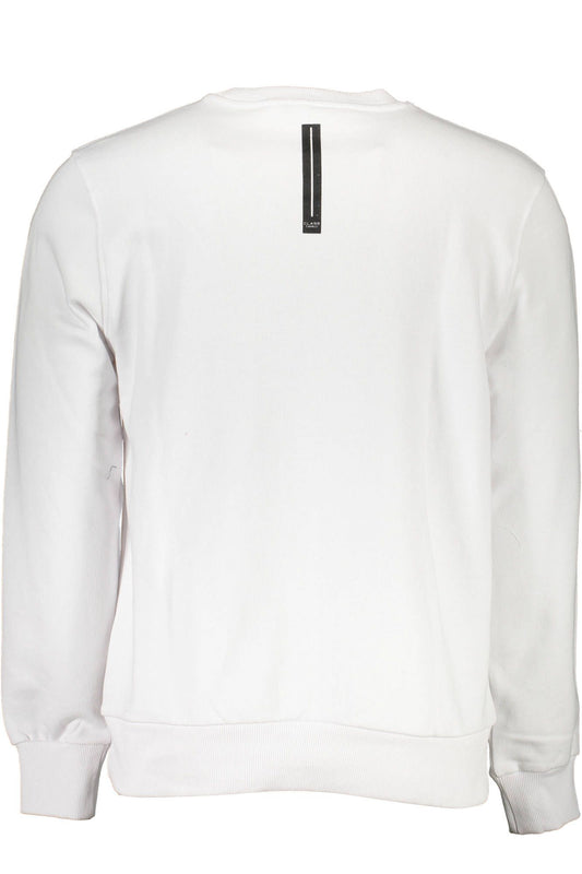 Cavalli Class Bianco Cotton Men Sweatshirt