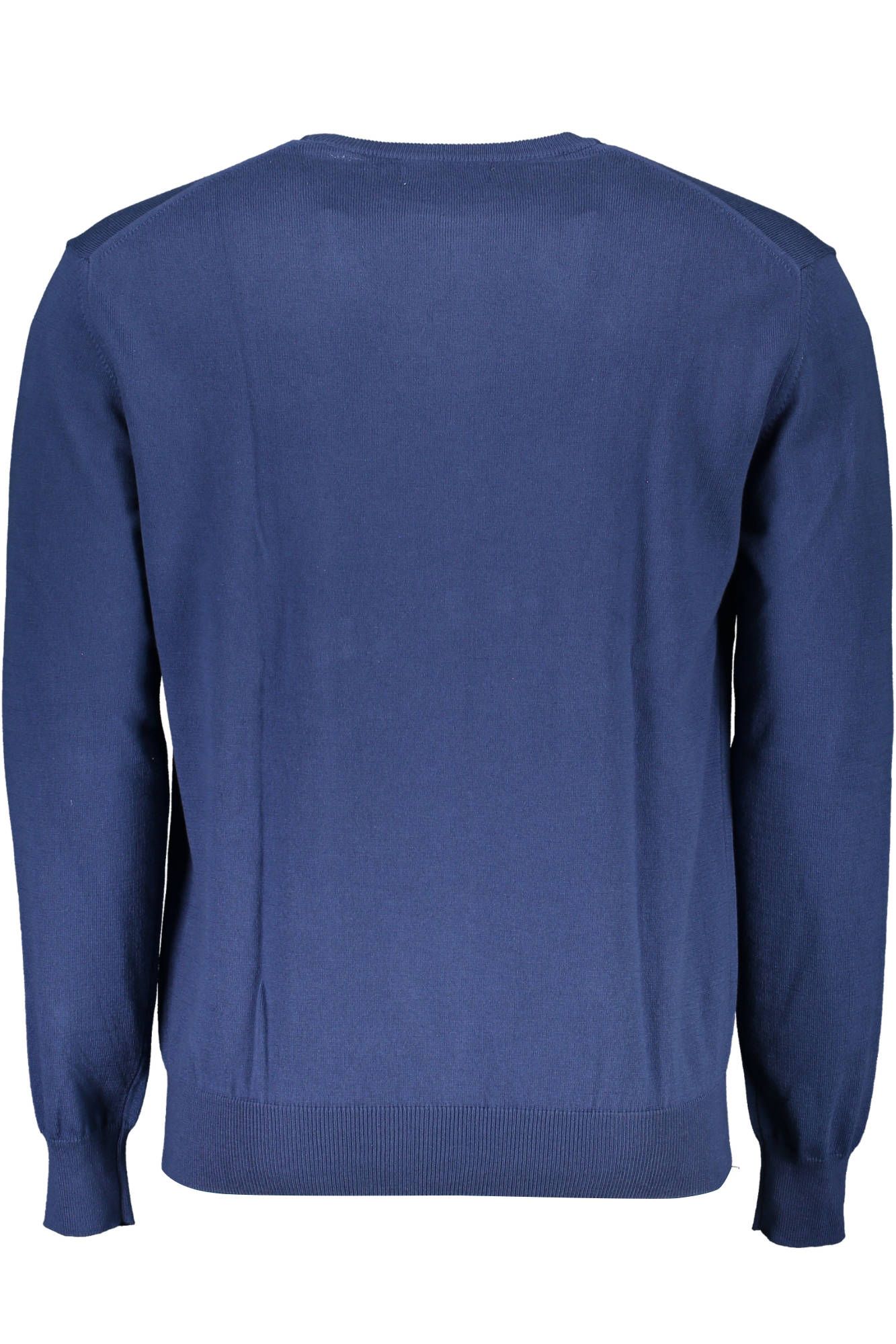 La Martina Blue Cotton Men Sweater