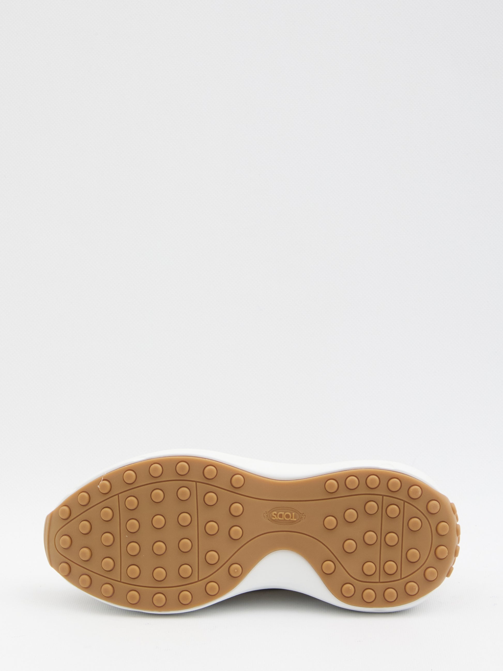 Sneakers in fabric and suede leather