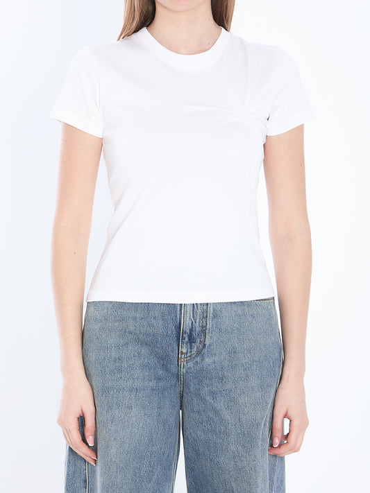 Draped t-shirt shortsleeves casual