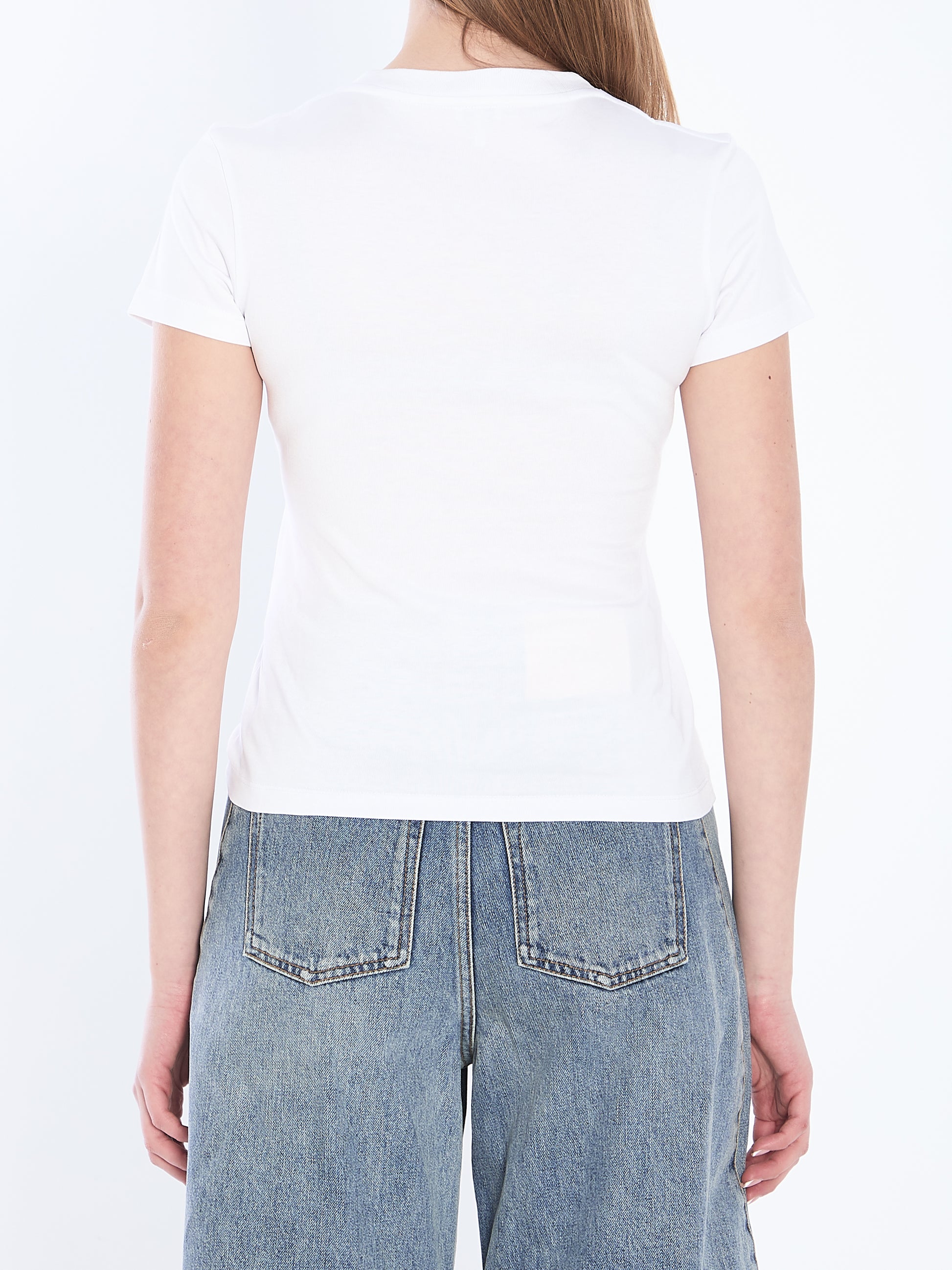 Draped t-shirt shortsleeves casual