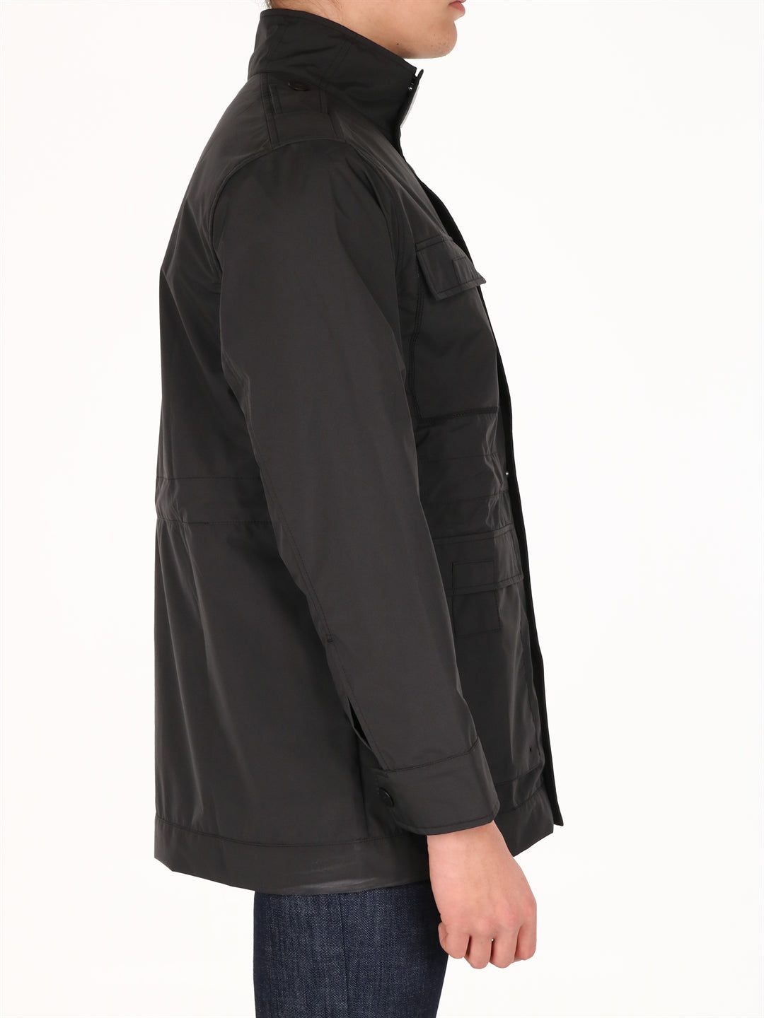 Windproof jacket 4 pockets black