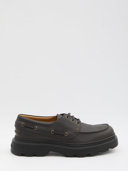 Tank tread boat loafer