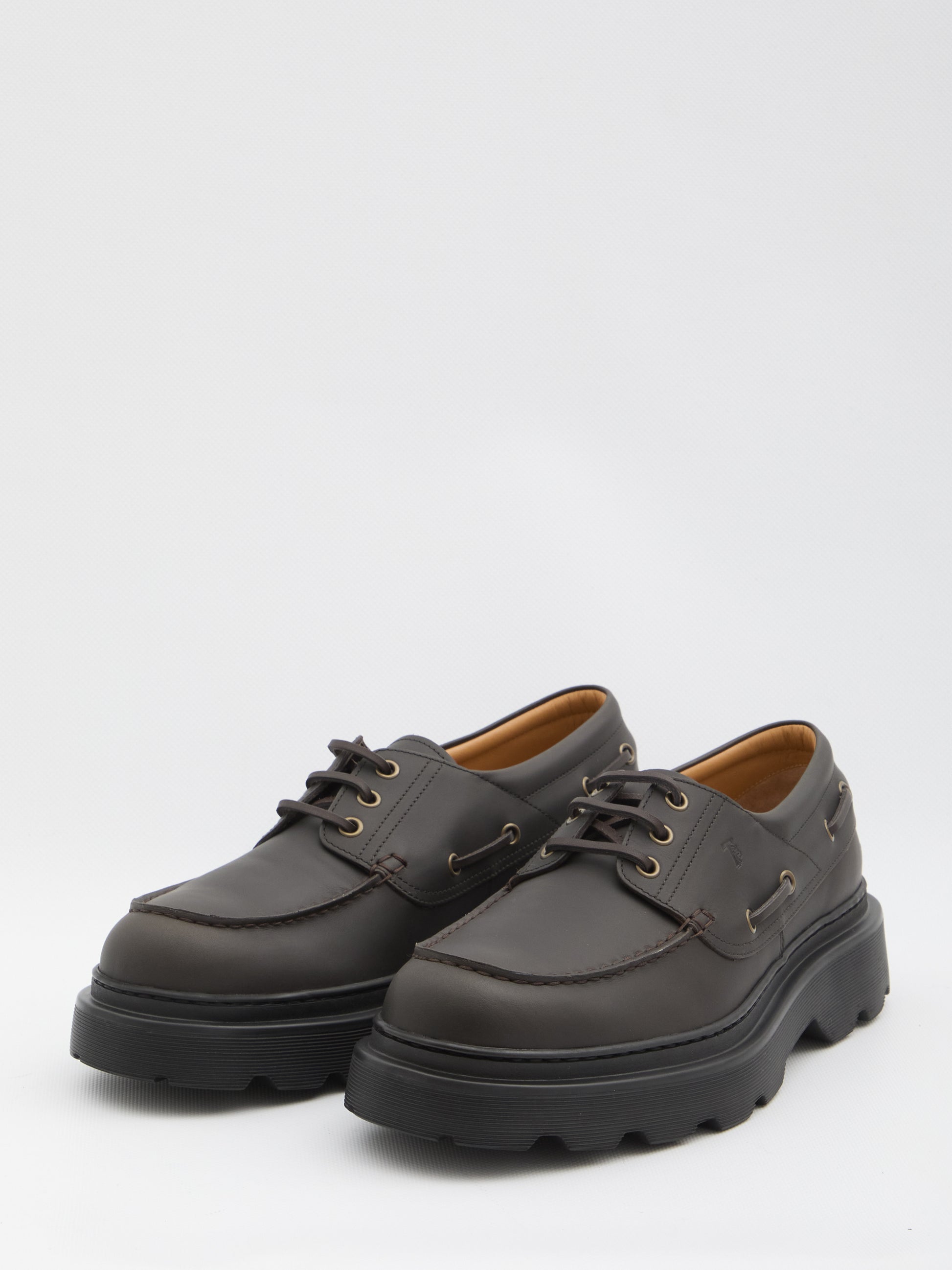 Tank tread boat loafer