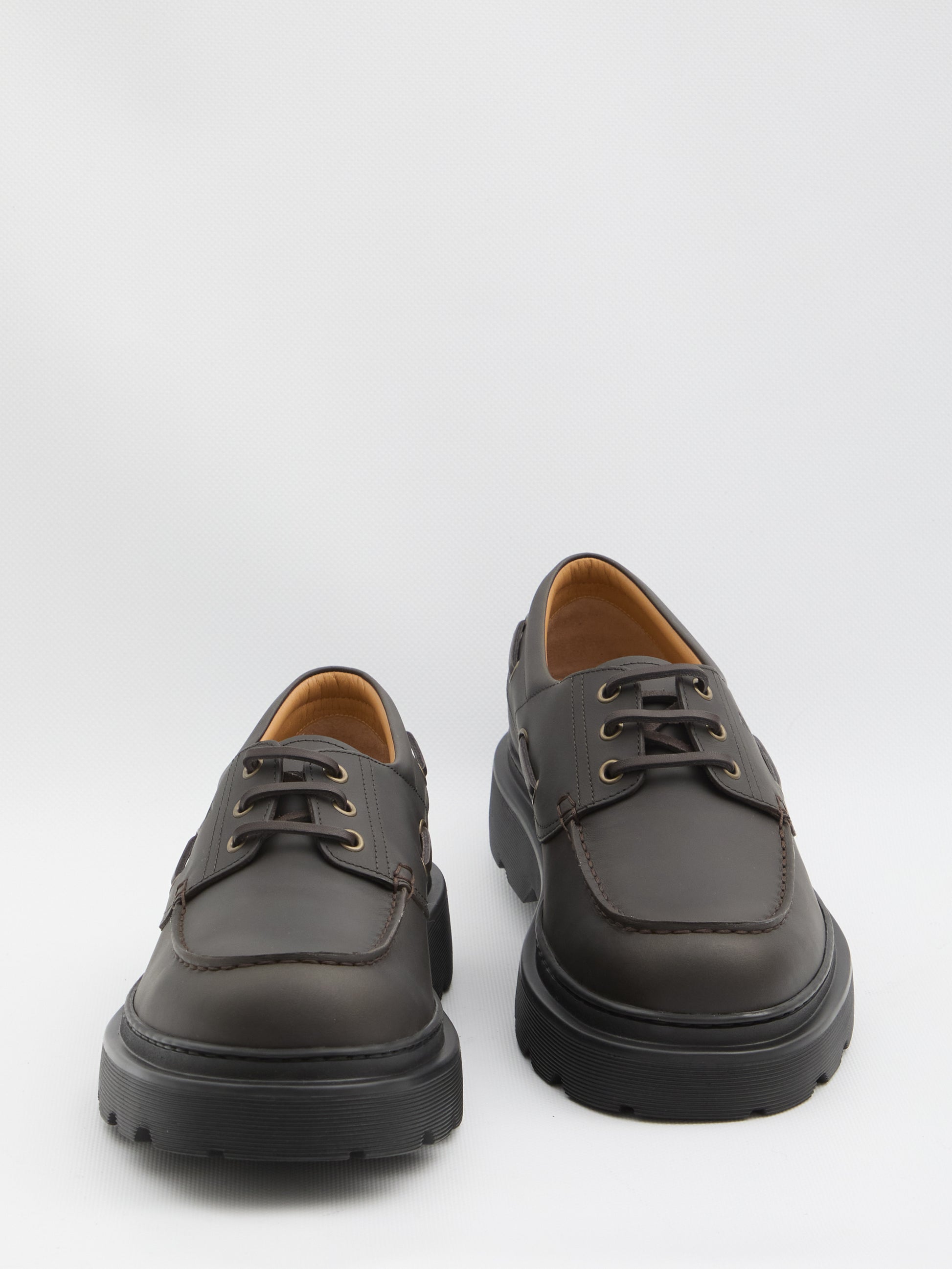 Tank tread boat loafer