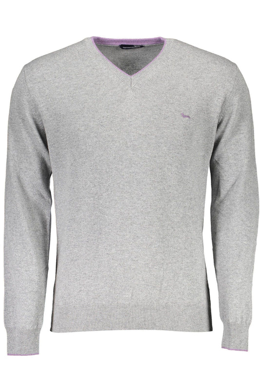 Harmont & Blaine Gray Wool Men Sweater