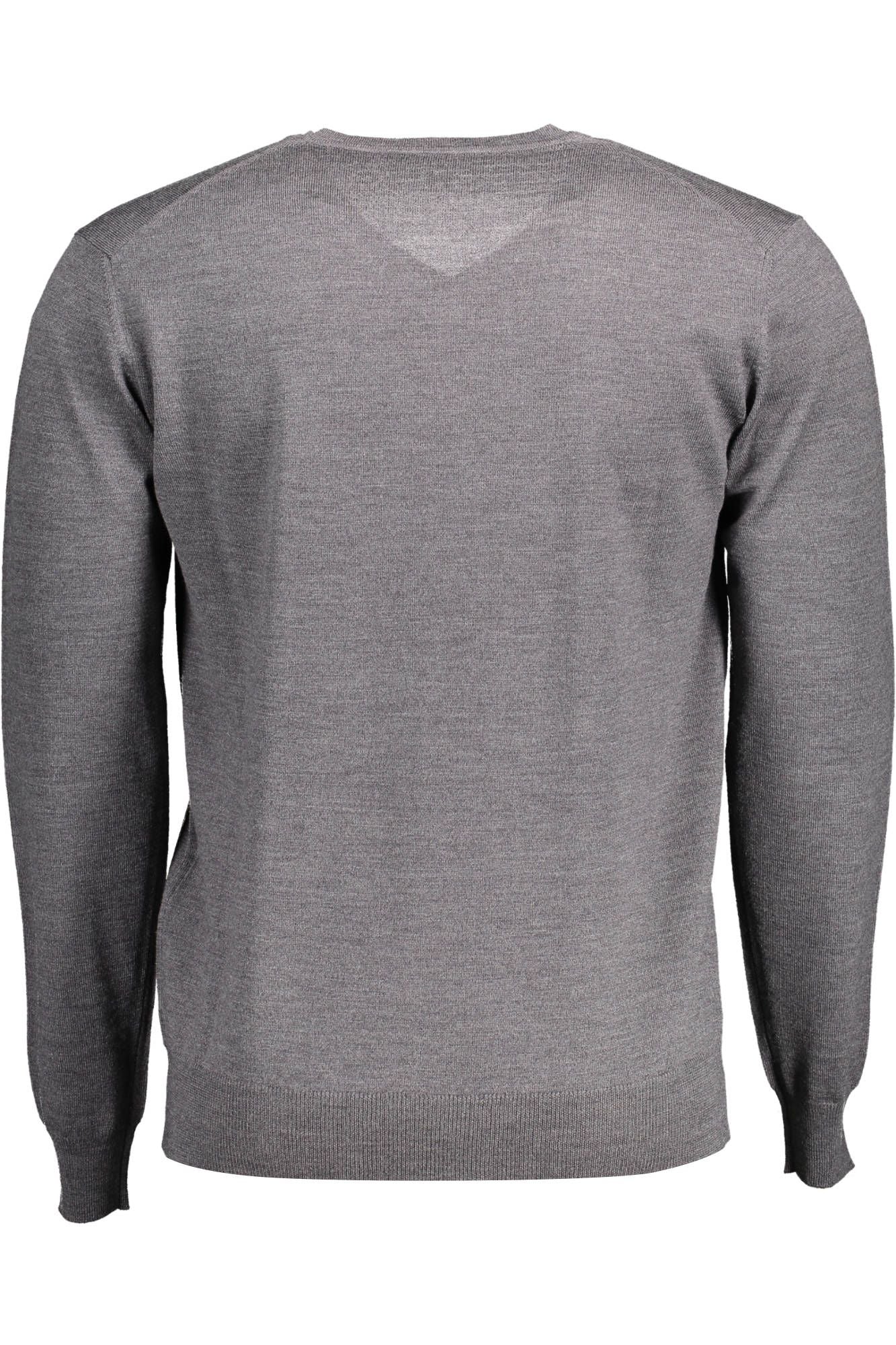 Harmont & Blaine Gray Wool Men Sweater