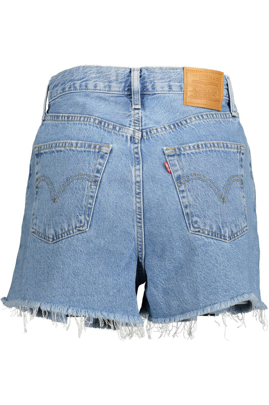 Levi's Light Blue Cotton Women Shorts