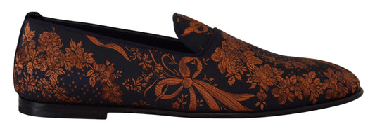 Dolce & Gabbana Elegant Floral Slip-On Loafers