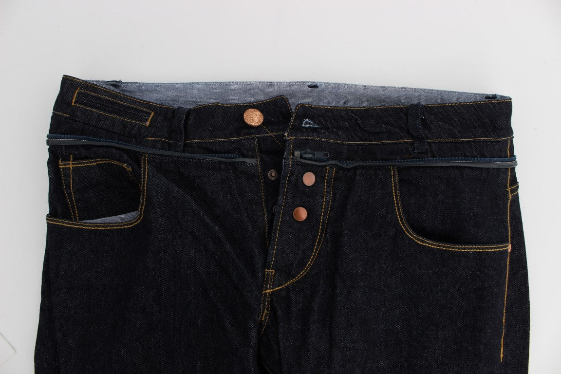 Acht Blue Cotton Regular Straight Fit Jeans
