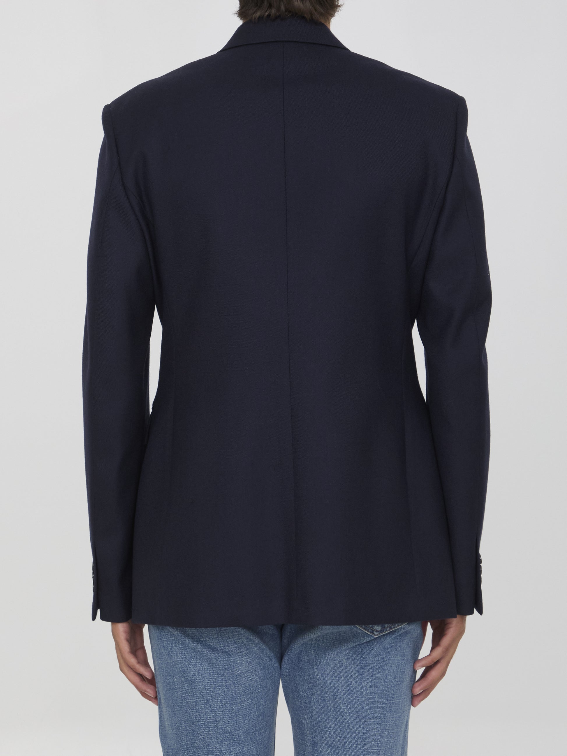 Wool double-breasted jacket