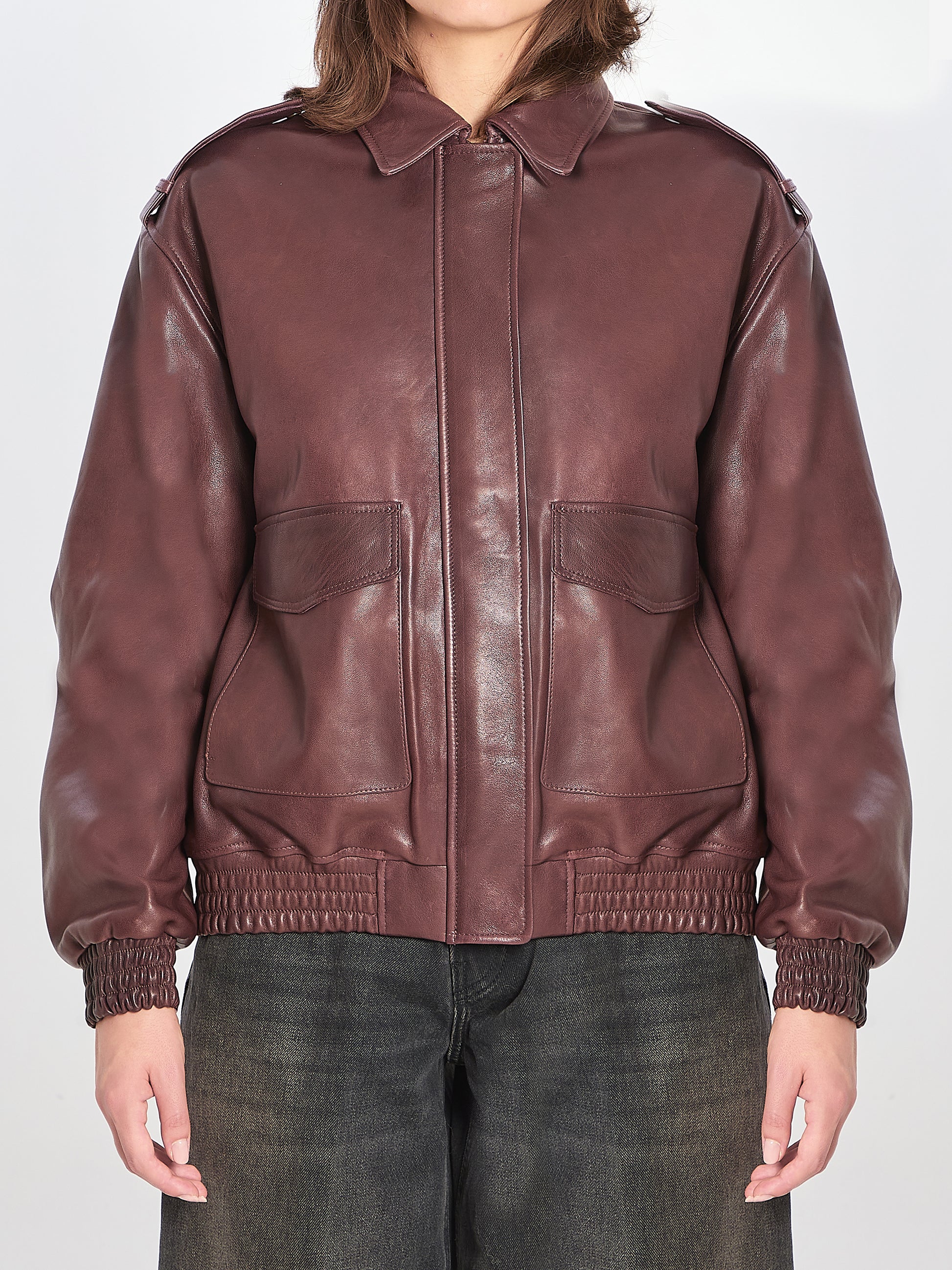 Astra leather jacket