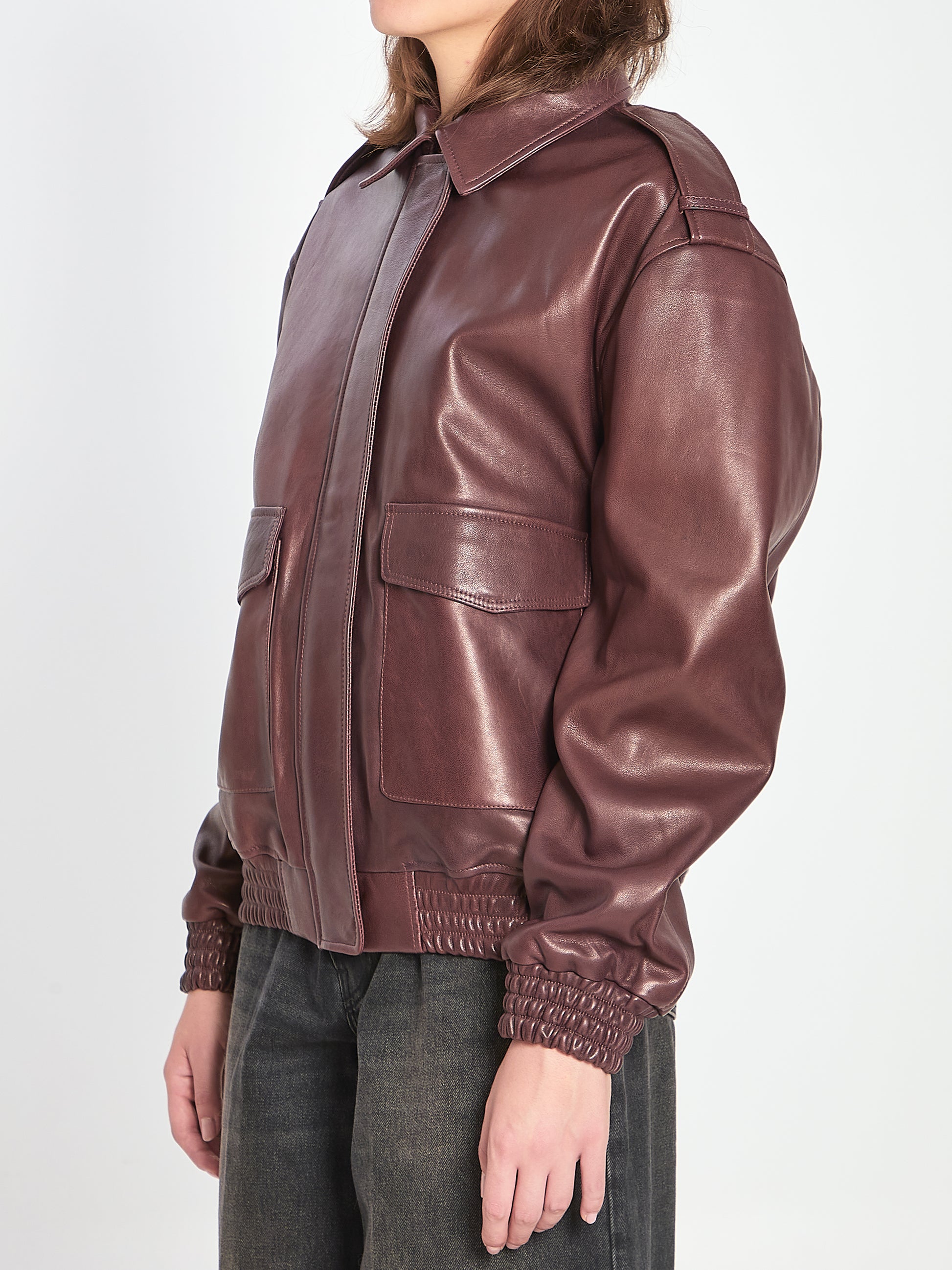 Astra leather jacket