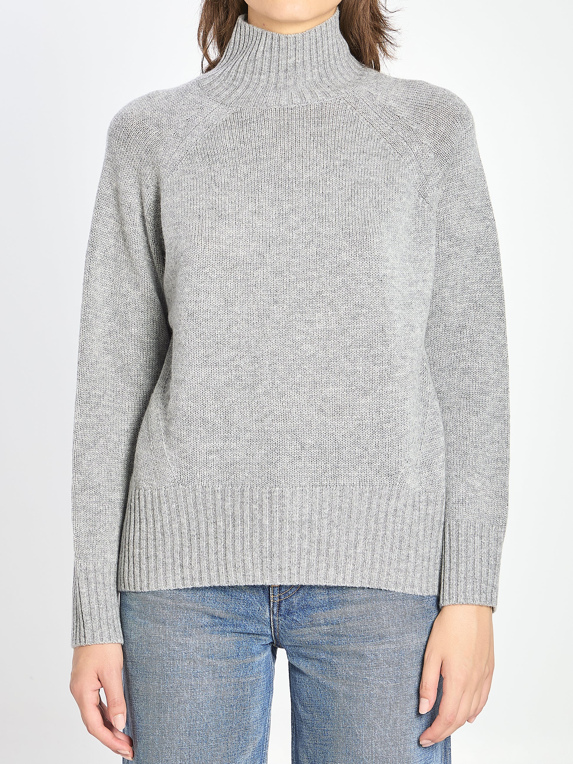 Turtleneck in wool and cashmere
