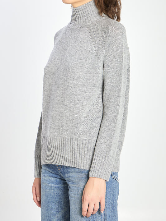 Turtleneck in wool and cashmere