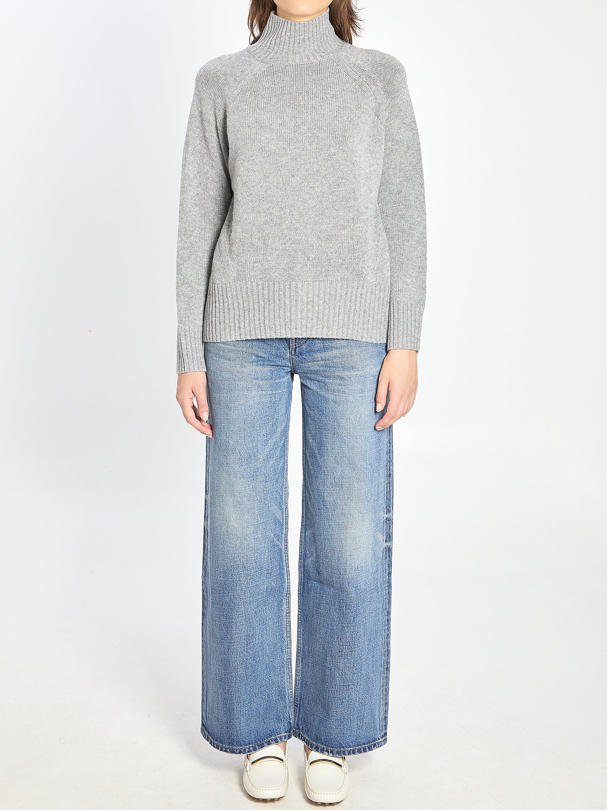 Turtleneck in wool and cashmere