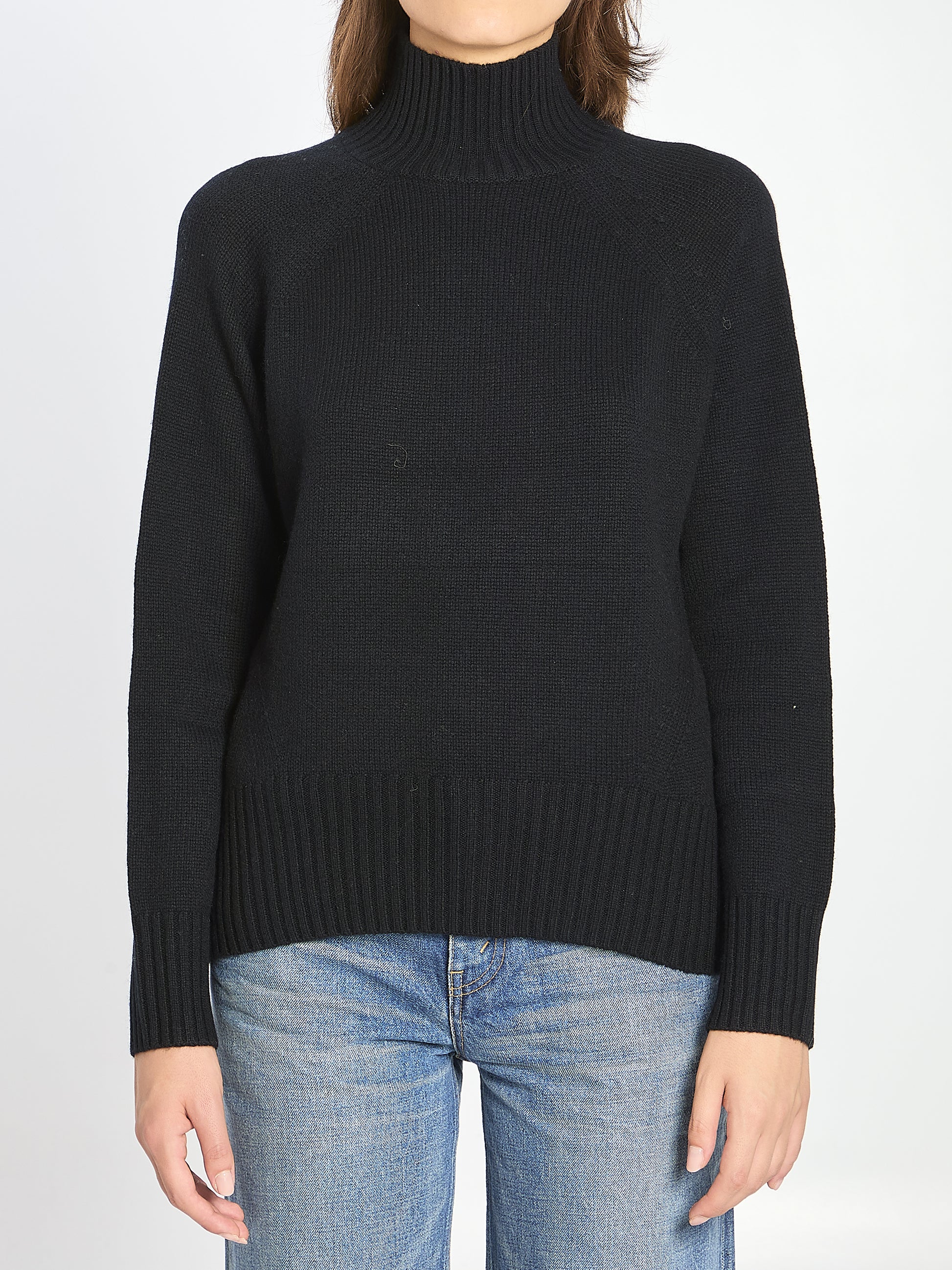 Turtleneck in wool and cashmere
