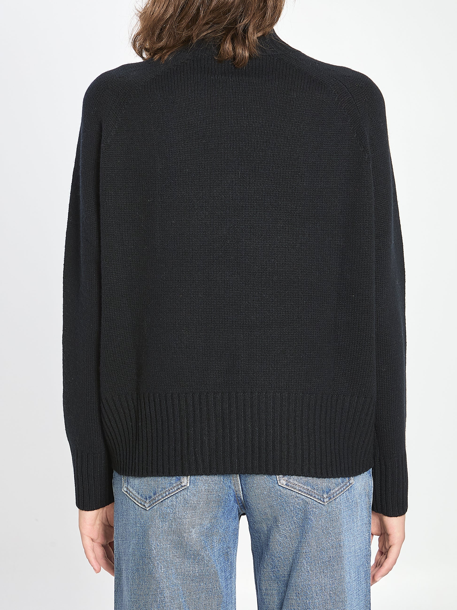 Turtleneck in wool and cashmere