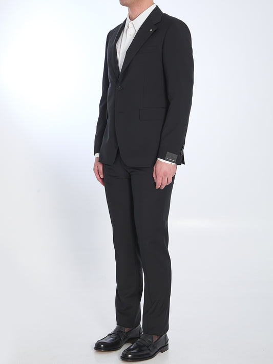 Virgin wool two-piece suit