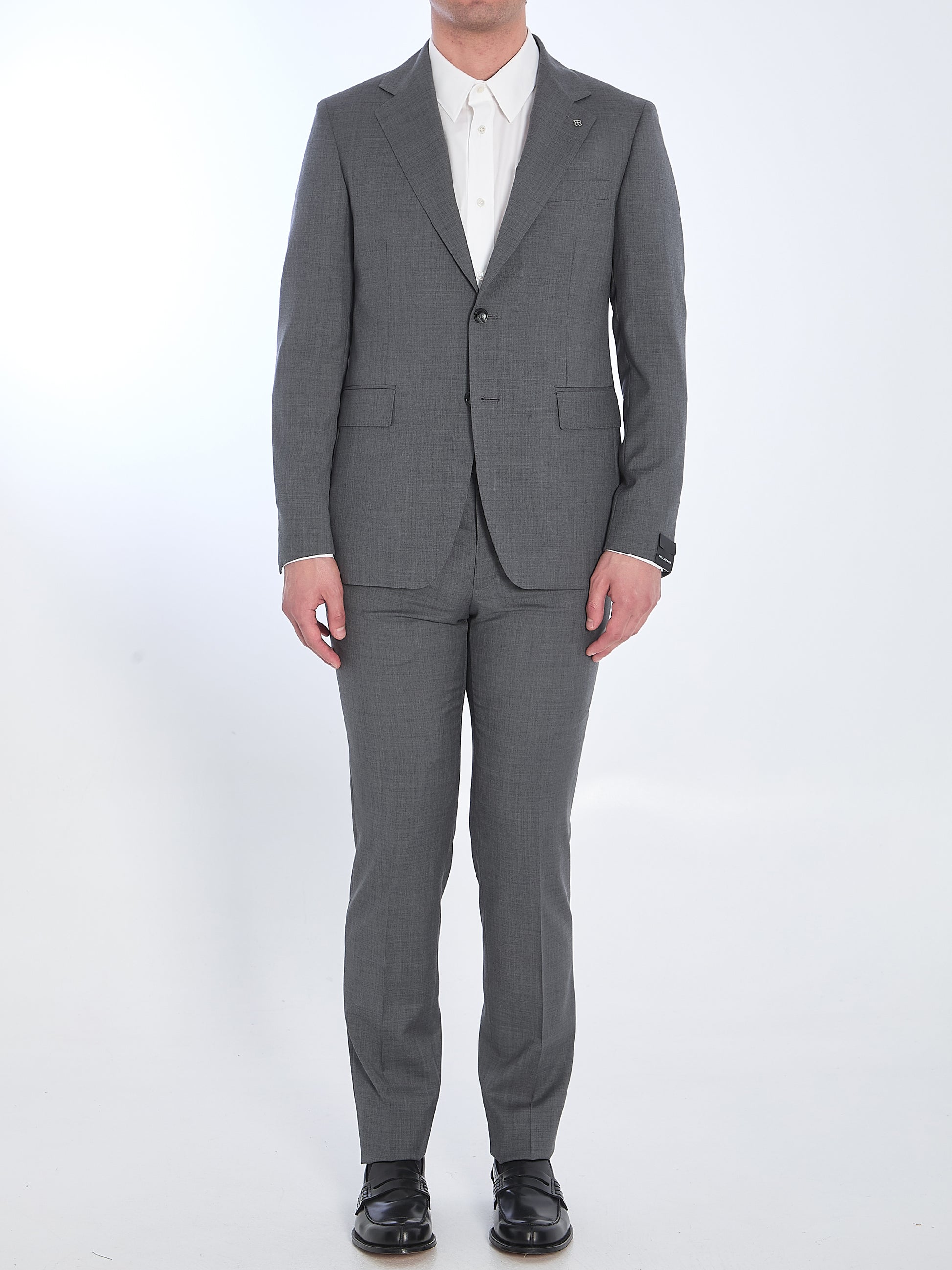 Virgin wool two-piece suit