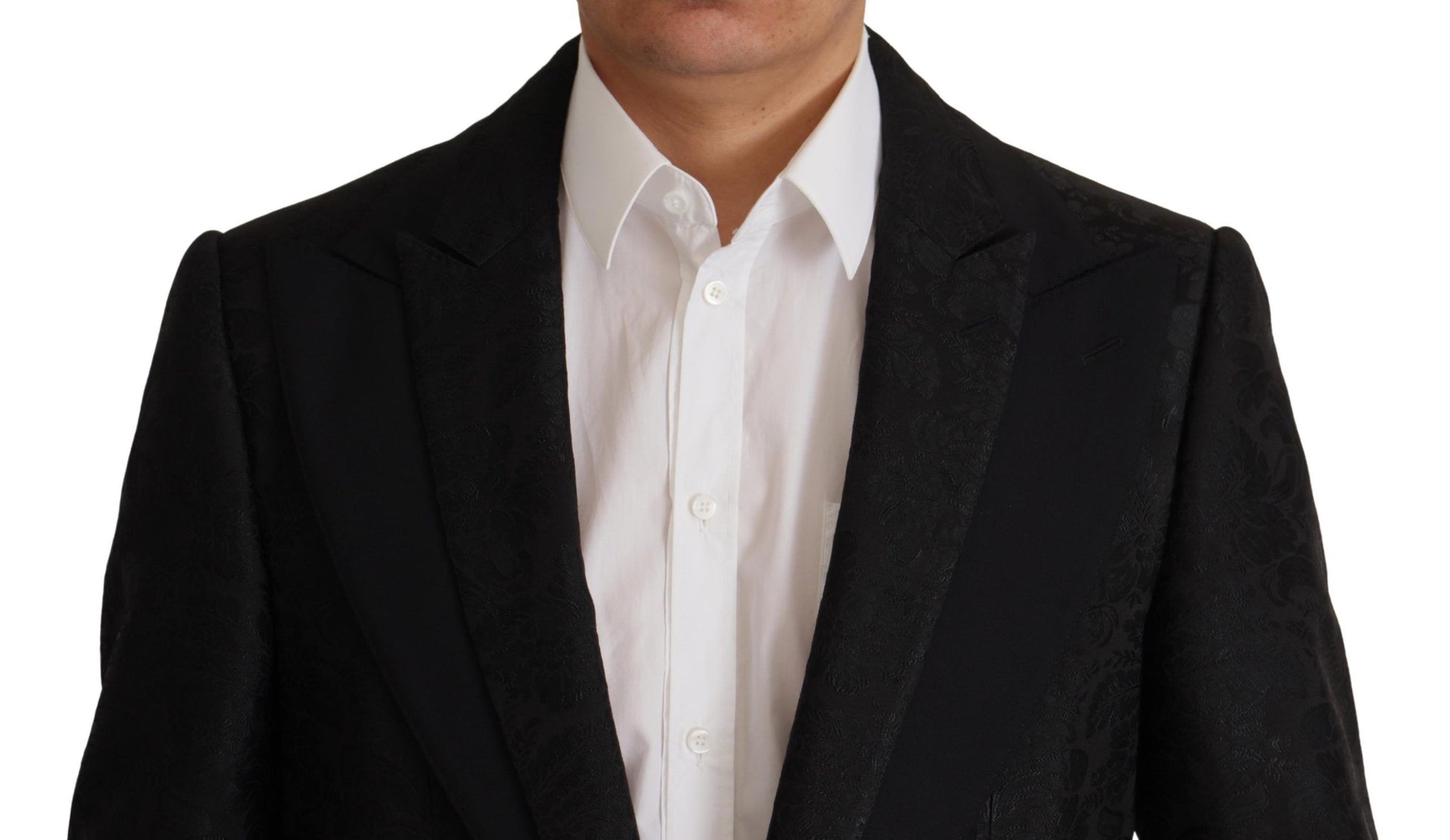 Dolce & Gabbana Black Polyester Formal 2 Piece MARTINI Suit