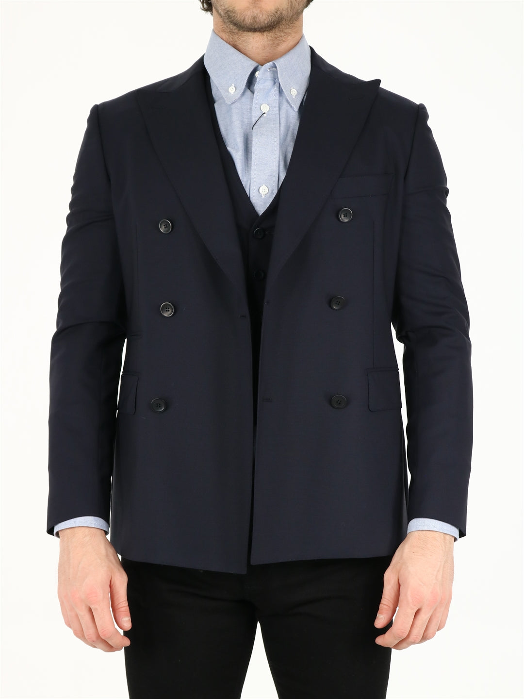 Blue wool jacket